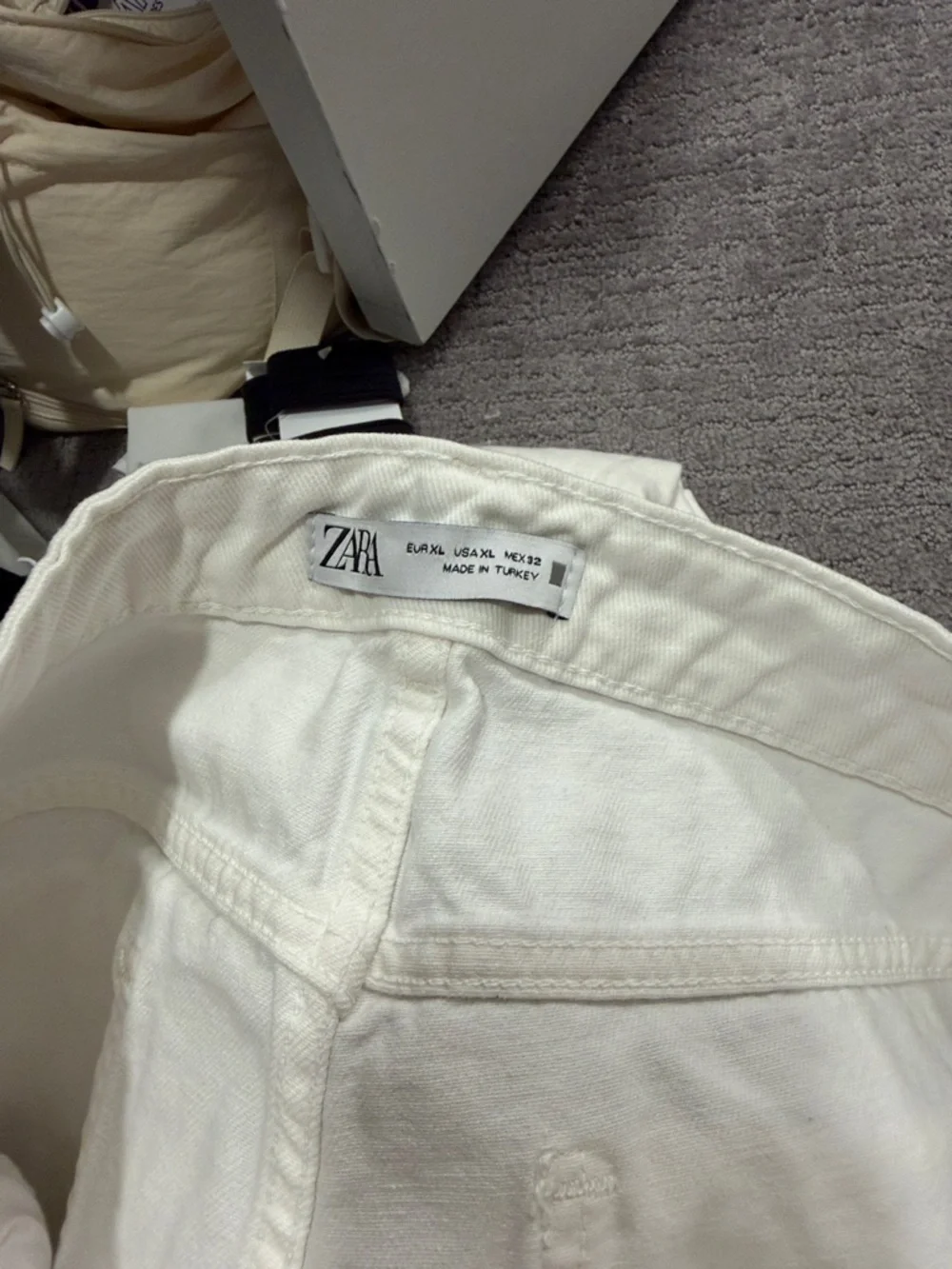 Zara Ripped Denim Skort - Picture 2 of 2
